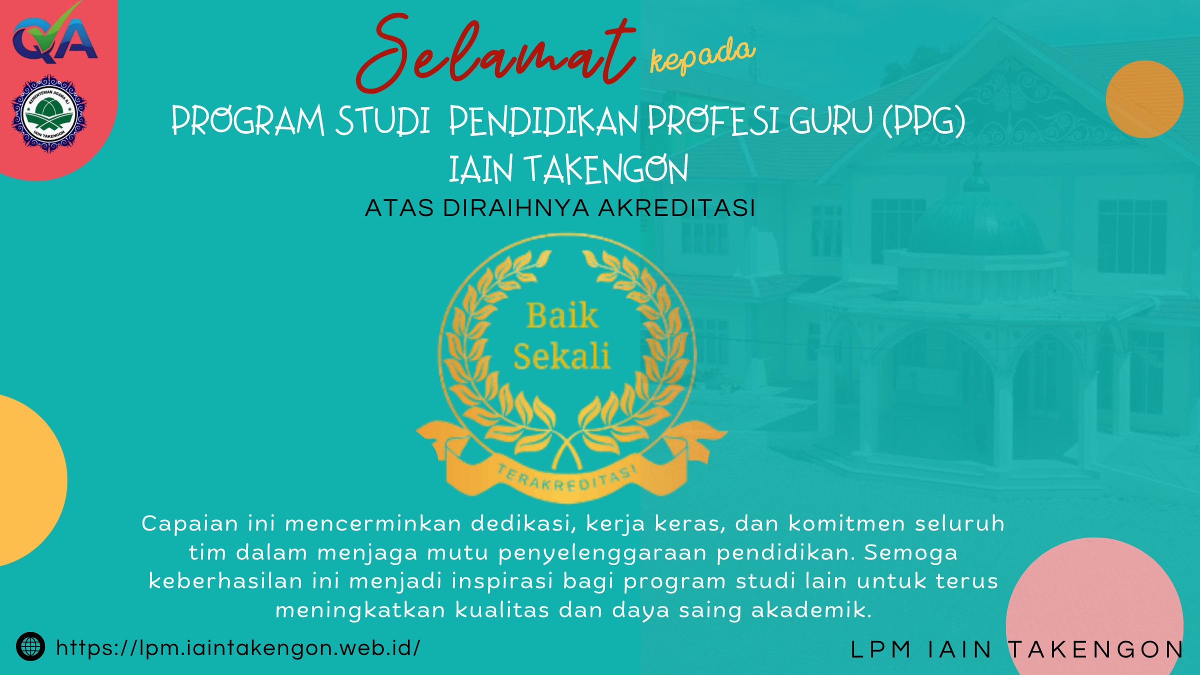 Program Studi PPG IAIN Takengon Raih Akreditasi “Baik Sekali”