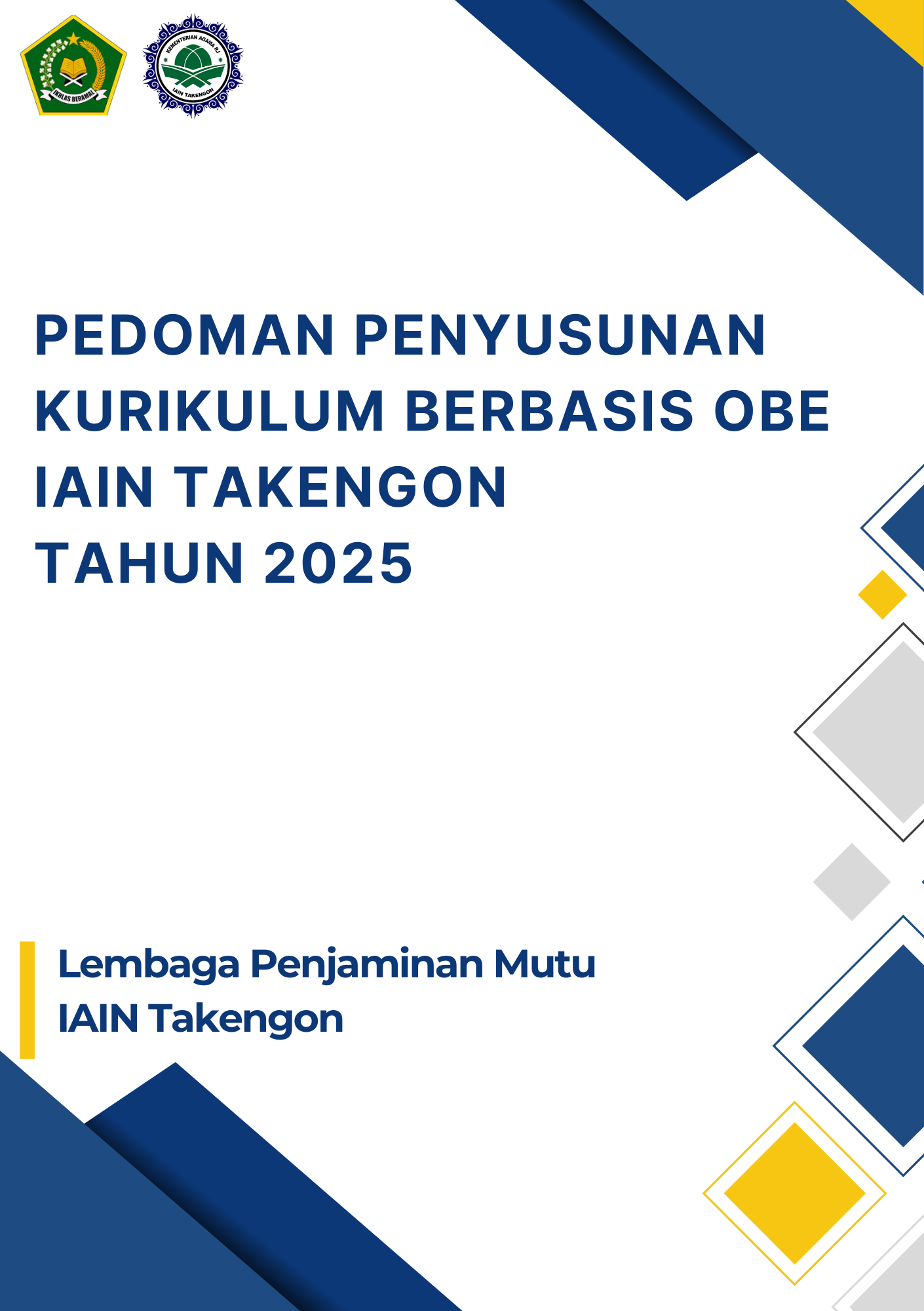 Pedoman Penyusunan Kurikulum Berbasis OBE IAIN Takengon Tahun 2025